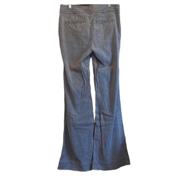 Level 99 Women's Linen Blend Blue Trouser Pants - Size 27 - Picture 1 of 5